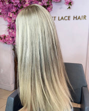 Luxury Blonde Custom Colour - Silky Straight Frontal Lace Wig - HD Lace 231