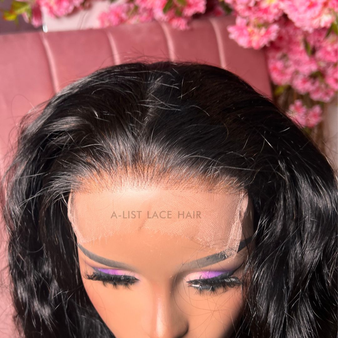 The AMELIA - 5x5 Closure Wig Invisible HD Lace Body Wave Glueless Wig Human Hair 180% Density