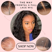 The MAY Ocean Wave Glueless Lace Front Wig – Pre-Plucked HD Lace Wig