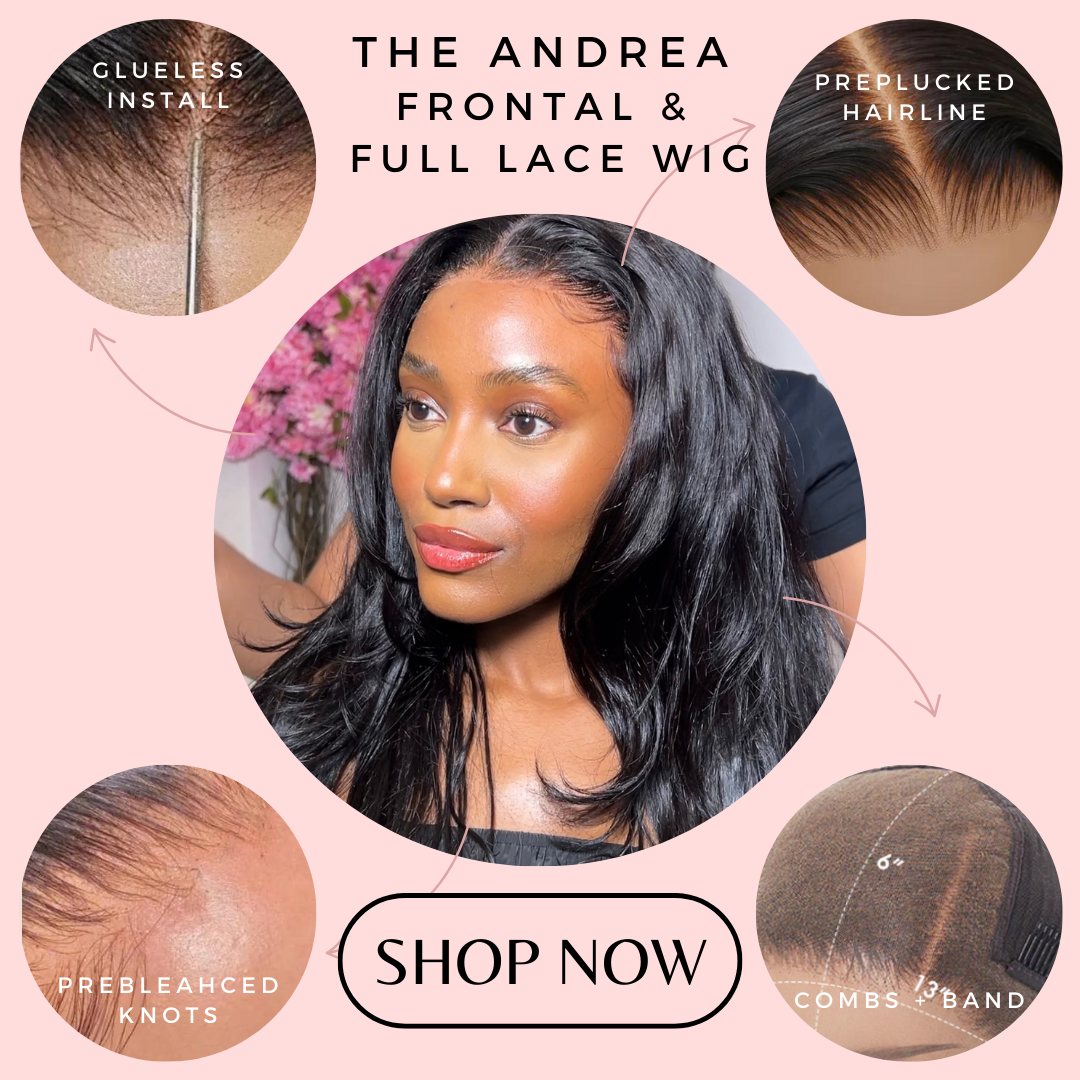 The ANDREA Body Wave Glueless Lace Front Wig – Pre-Plucked HD Lace Wig