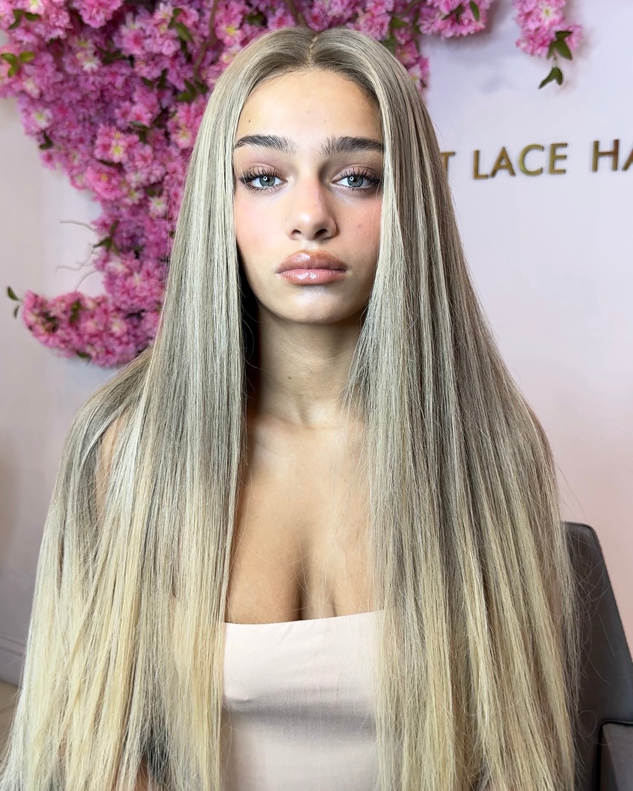 Luxury Blonde Custom Colour - Silky Straight Frontal Lace Wig - HD Lace 231