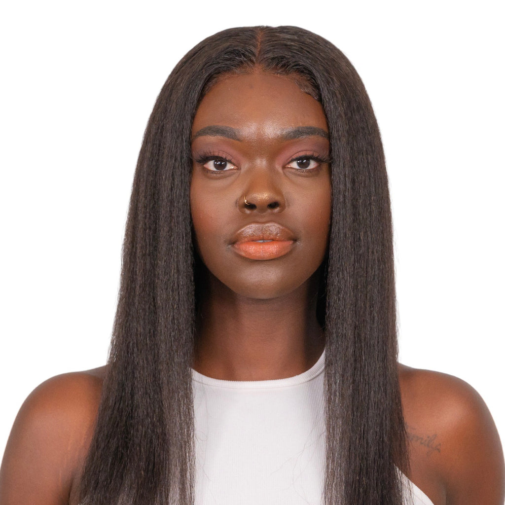 Super Glueless Straight 13X6 3D Fitted Full Frontal HD Lace Wig