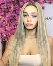 Luxury Blonde Custom Colour - Silky Straight Frontal Lace Wig - HD Lace 231