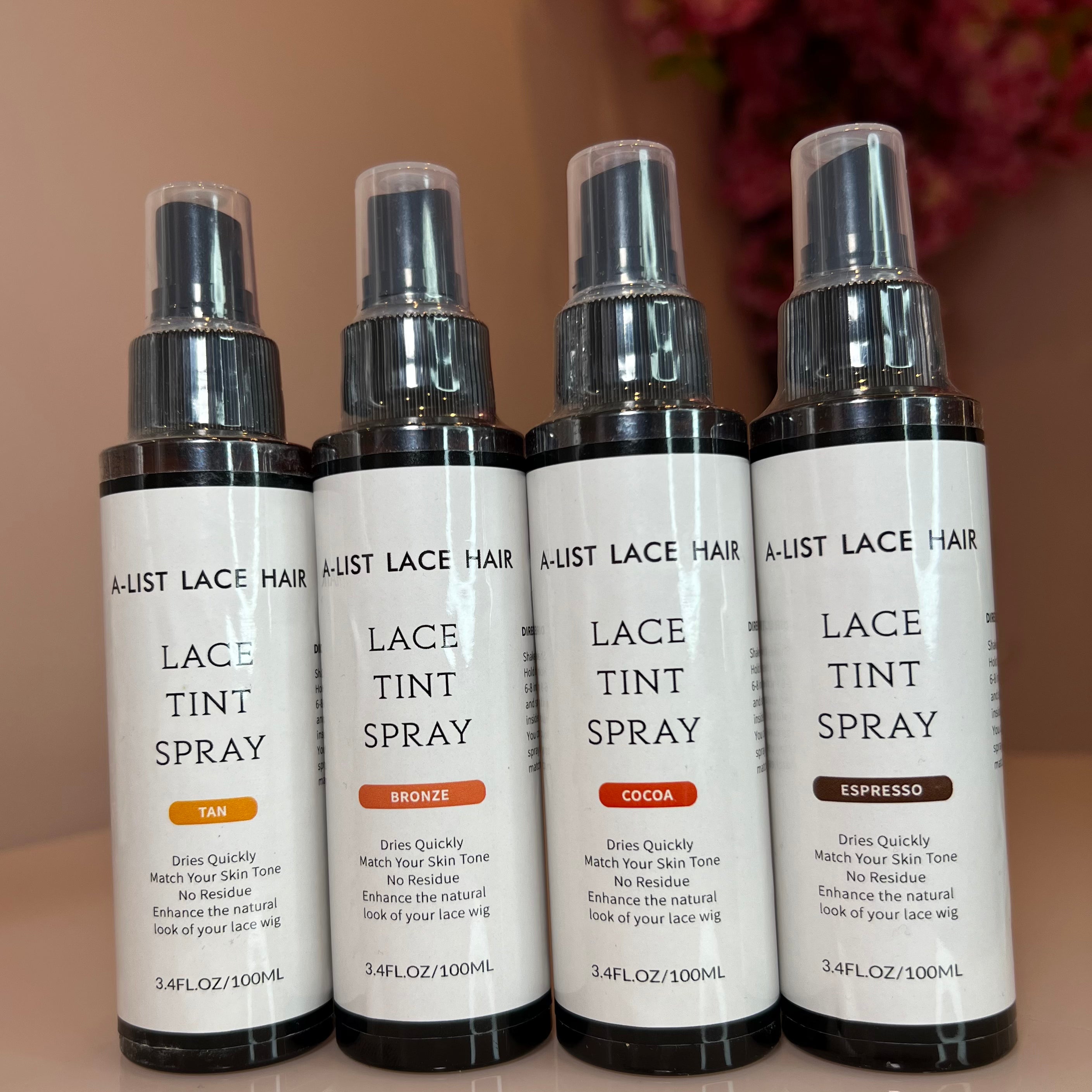 Lace tint spray for wigs