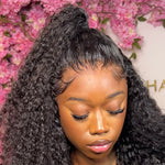 The SERENA - Exotic Curly Wig Human Hair HD Lace 13x6 Glueless Black Natural Wig