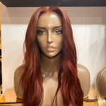 Red - 16" inch Body Wave Full Lace Wig Cut & Styled - Lace Cut (EX-DISPLAY) - £140 off