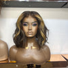 Brown Money Piece - Bob Body Wave Full Lace Wig Cut & Styled - Lace Cut (EX-DISPLAY) - £170 off