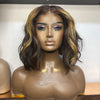 Brown Money Piece - Bob Body Wave Full Lace Wig Cut & Styled - Lace Cut (EX-DISPLAY) - £170 off