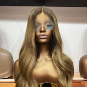 Luxury Brown & Blonde Highlights Custom Colour Body Wave HD Lace Frontal Wig 160