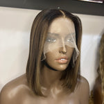 Luxury Brown Custom Colour - 10" inch Frontal Lace Wig - HD Lace N309