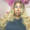 Luxury Blonde Custom Colour - Body Wave Frontal Lace Wig - Transparent Lace 246