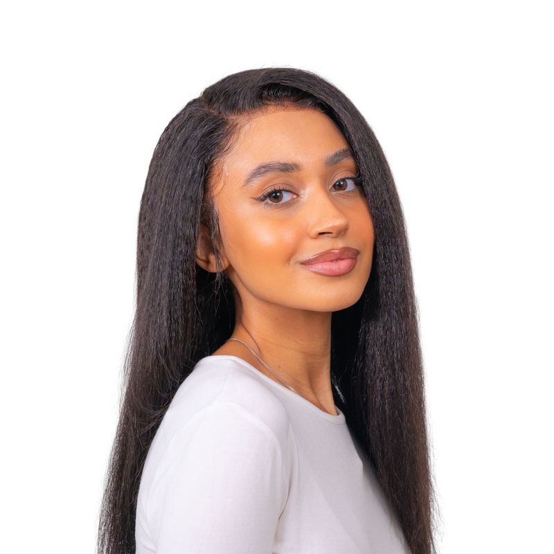 13×6 Kinky Straight Ultra Thin “ Film” Lace Frontal Wig