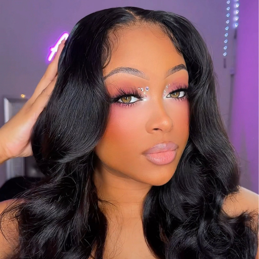 The ANDREA Body Wave Glueless Lace Front Wig – Pre-Plucked HD Lace Wig