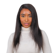 4c Edges Glueless Lace Wig Human Hair Realistic Kinky Edges Yaki Straight Hair.