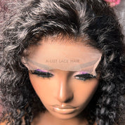 The KHADIJA - 7x5 Closure Wig Invisible HD Lace Deep Wave Glueless Wig Human Hair 150% Density