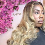 Luxury Blonde Custom Colour - Body Wave Frontal Lace Wig - HD Lace 246